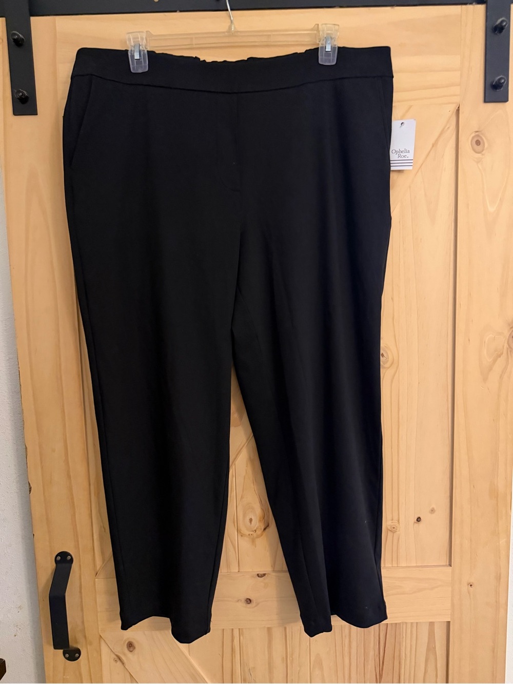 Ophelia Roe Black Pull-On Ankle Pants - Size 2X (NWT) - Picture 1 of 5